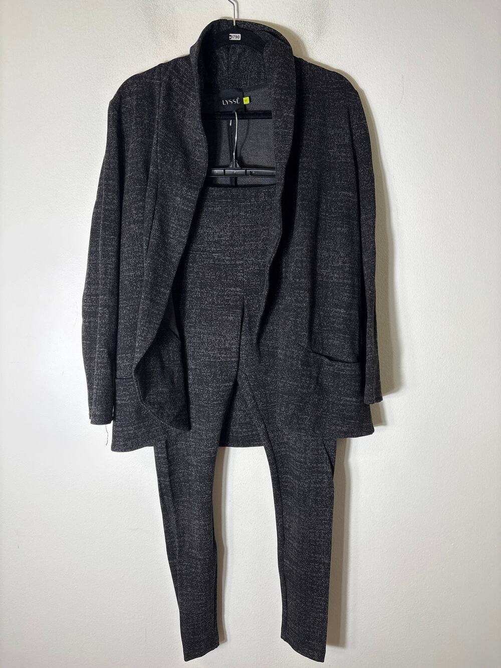 Lysse  Black Long Sleeve Open Front Blazer Jacket Sz M
